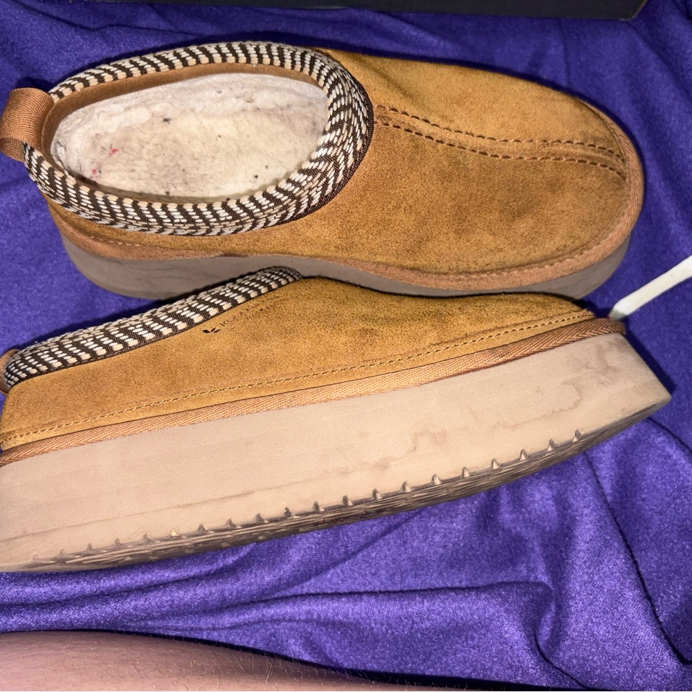 Tan Suede Slip-On Shoes